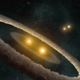 Illustration for article titled Binary stars could be causing massive planetary collisions